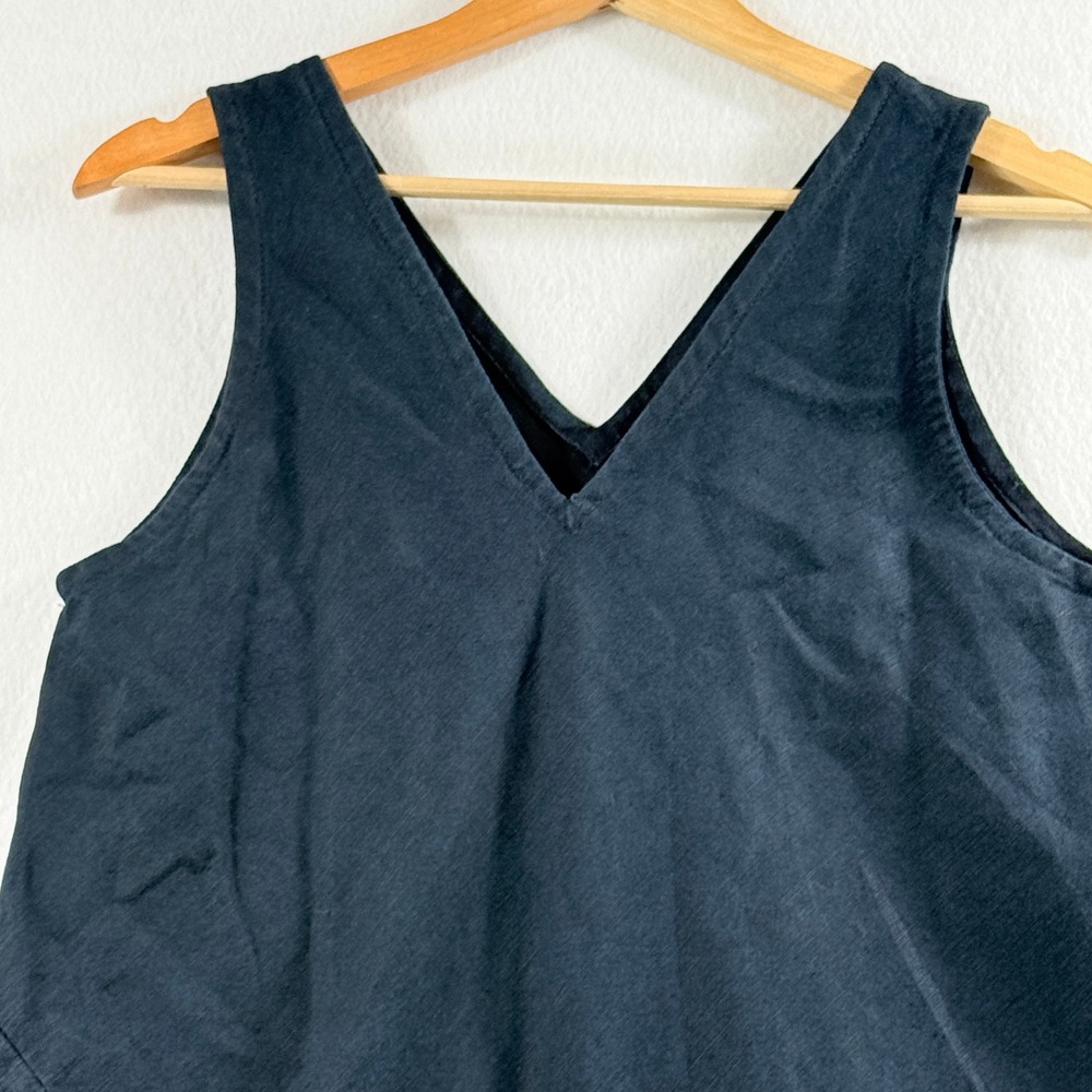 Magic of the Moon‎ Dress Womens Medium Blue Torn Raw Hem Lagenlook Artisan Artsy - Picture 2 of 12